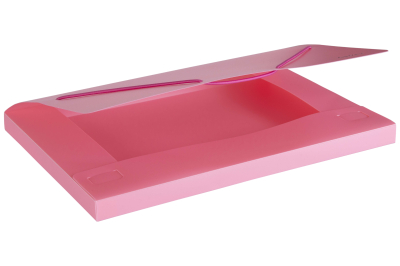 Caja Archivo C/Elast Oficio 2 Cm Polip Lama Pastel Rosa Dc402  