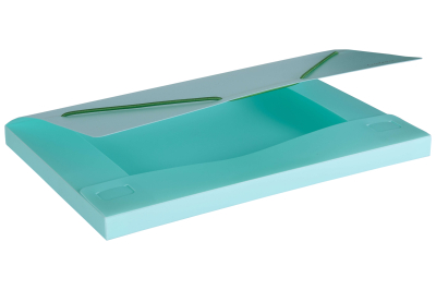 Caja Archivo C/Elast Oficio 2 Cm Polip Lama Pastel Verde Dc402  