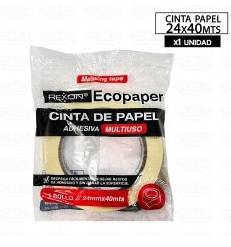 Cinta De Papel 24Mm X 40Mts Rexon En Bolsa