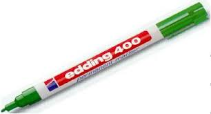 Marcador Edding E400 Permanente Verde