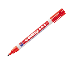 Marcador Edding E404 Permanente Rojo