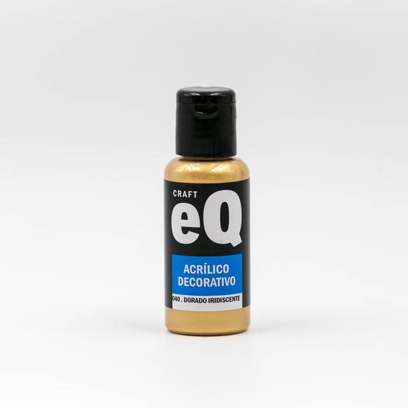 Acrílico Decorativo 040 Eq 50 Cc Dorado Iridiscente