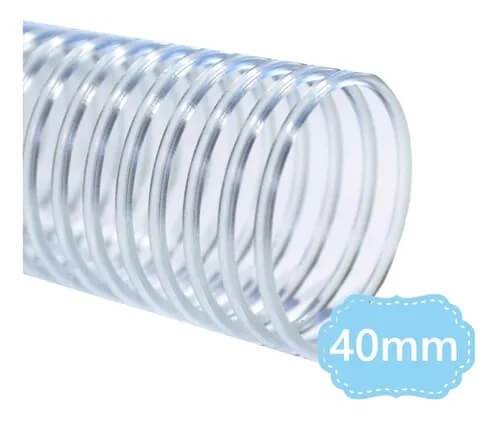 Espirales Plásticos Oficio Ø 4.0 Cm Paq X 12 Unid