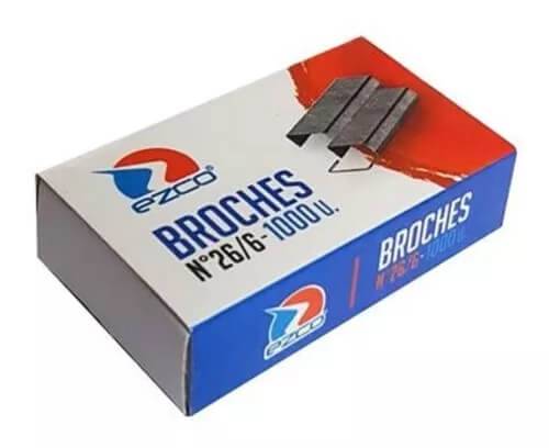 Broche Ezco Metal 26/6 X 1000
