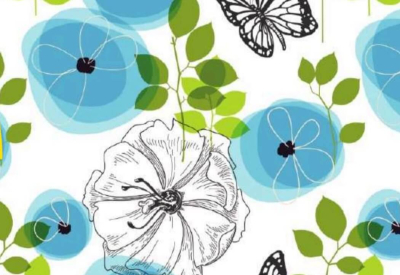 Papel Afiche Muresco F01454 Brisa Floral Paq X 10 Un