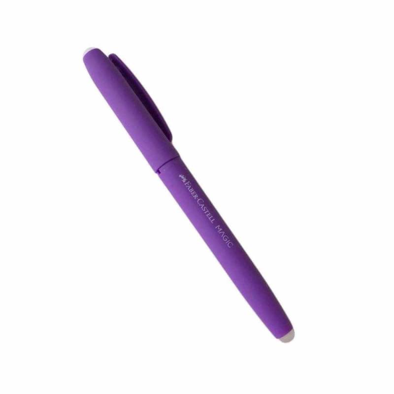 Lapicera Roller Faber Magic Borrable Cuerpo Violeta