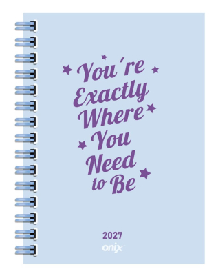 Agenda Onix 2027 C/Esp Feeling Celeste 10X15 Diaria Td 320 P  