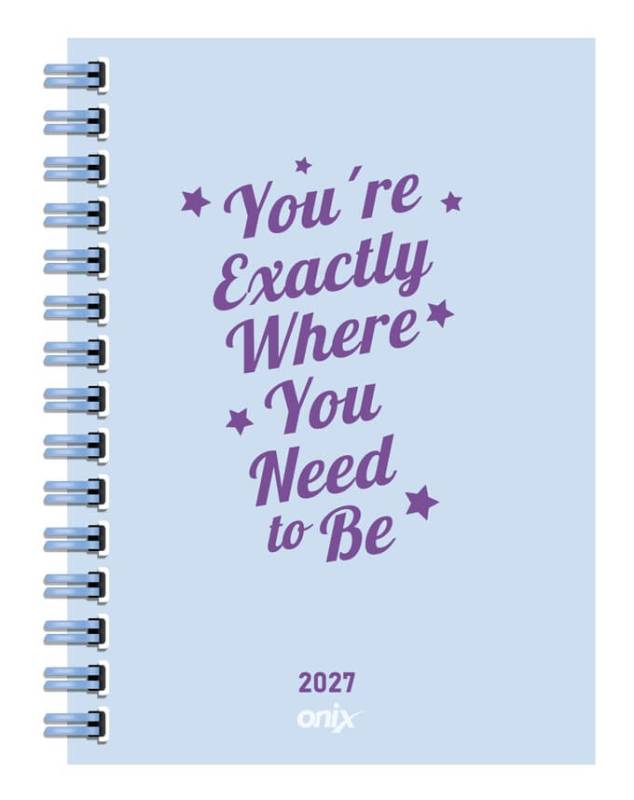 Agenda Onix 2027 C/Esp Feeling Celeste 10X15 Diaria Td 320 P