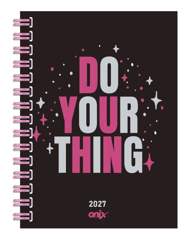 Agenda Onix 2027 C/Esp Feeling Negro 10X15 Diaria Td 320 P