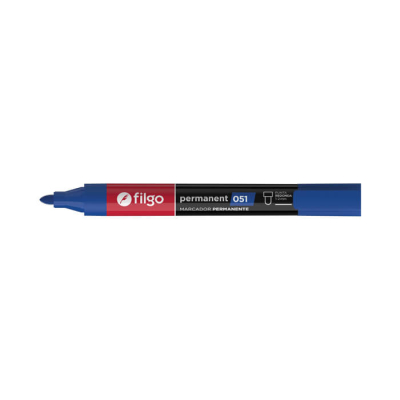 Marcador Filgo 051 Permanente Pta Red Azul