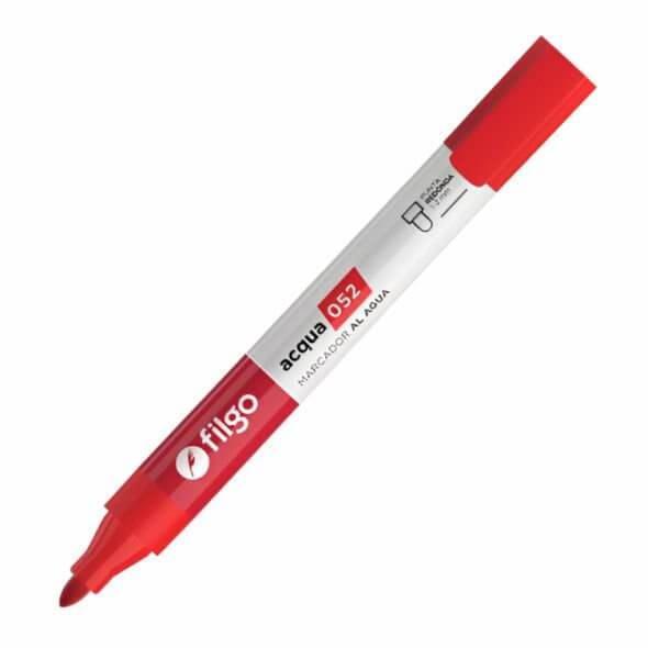 Marcador Filgo 052 Al Agua Pta Red Rojo