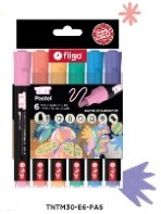 Marcadores Filgo Tnt 3.0 Al Agua Estuche X 6 Pastel