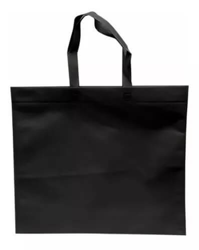 Bolsa De Friselina C/Manija Color Negro 45X40X10