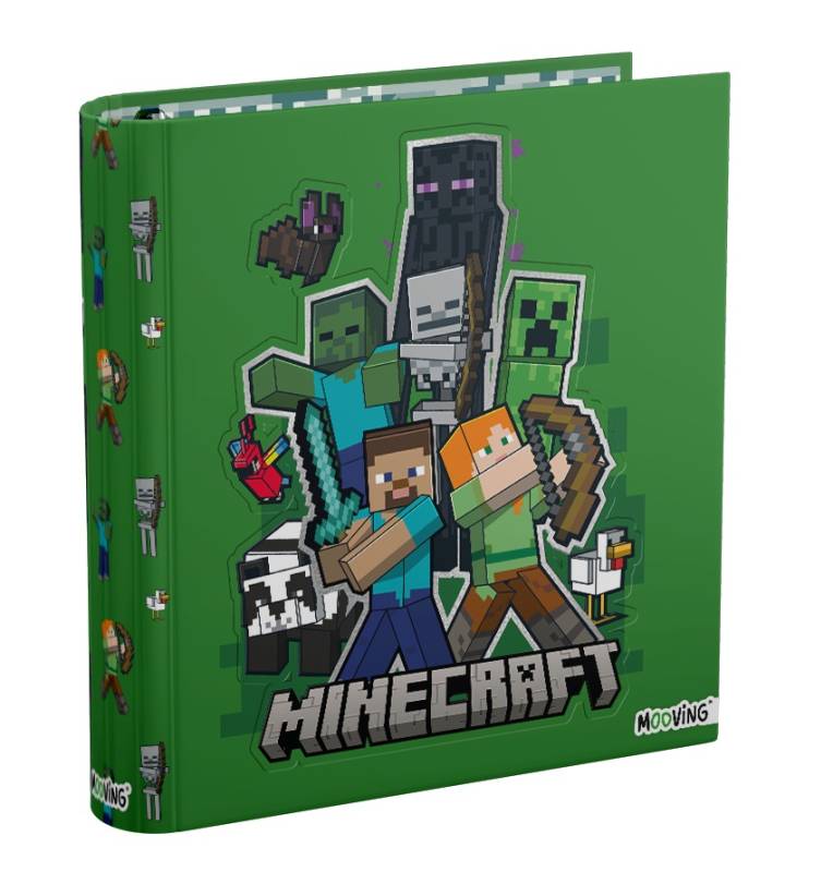 Carpeta 3Ø40M Mooving Minecraft Cartoné 1248