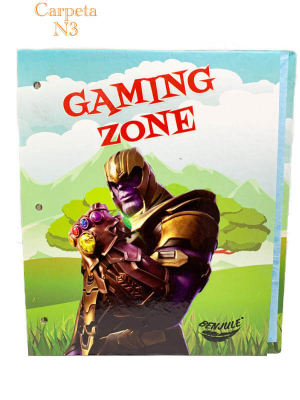 Carpeta Cartone 3Ø40Mm Escolar Benjule Gaming Zone