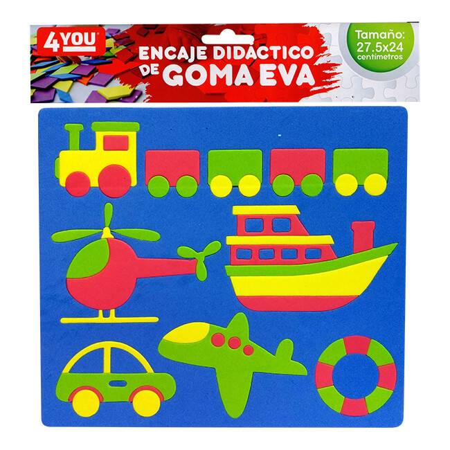 Goma Eva 4You Encastre Vehículos 27,5 X 24 Cm