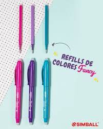 Repuesto Roller Simball Genio Fancy Rosa/ Violeta/ Turquesa