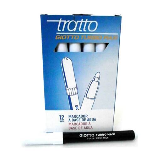 Marcador Giotto Turbo Maxi Al Agua Negro