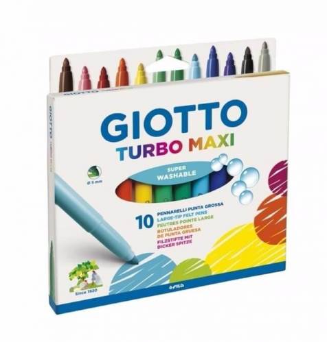 Marcadores Giotto Turbo Maxi X 10 Colores