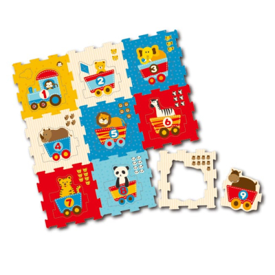 Goma Eva Talbot Piso Animales Y Números X 9 Unid