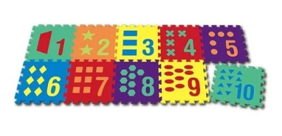 Goma Eva Talbot Piso Números Y Formas X 10 Unid