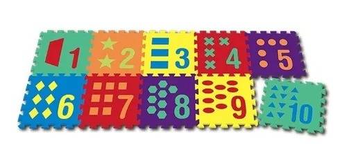 Goma Eva Talbot Piso Números Y Formas X 10 Unid