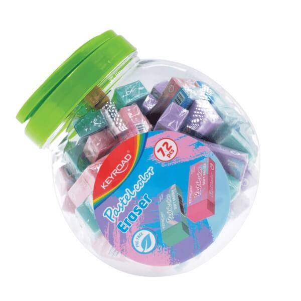 Goma Keyroad Pastel Pote X 72 Un Kr972716
