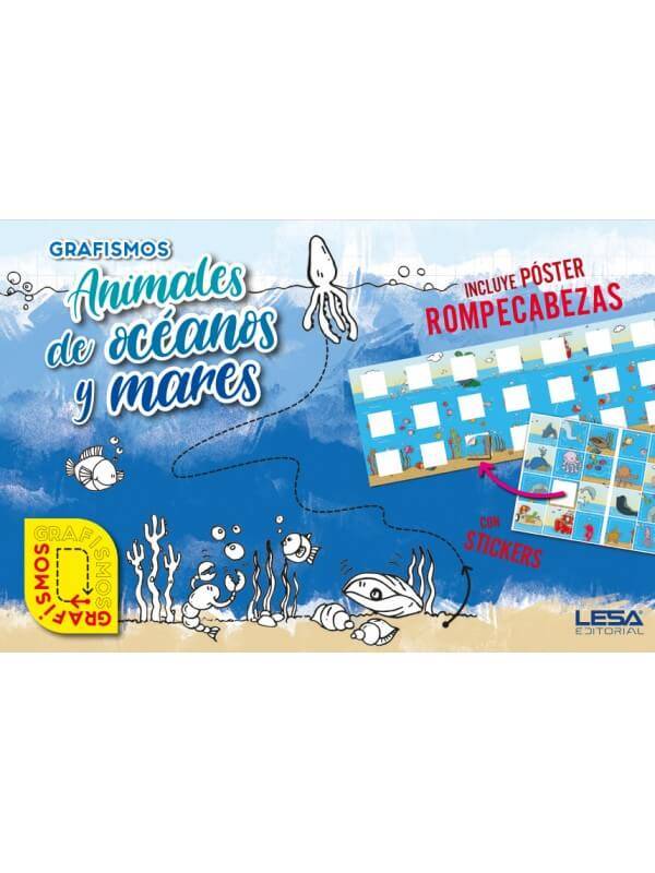 Libro Grafismo Animales De Oceanos Y Mares Lesa Ed