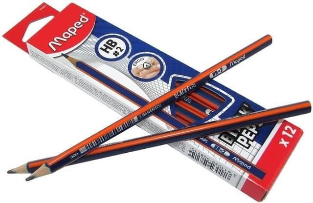 Lápiz De Grafito Maped Black Peps Hb Caja X 12 Unid