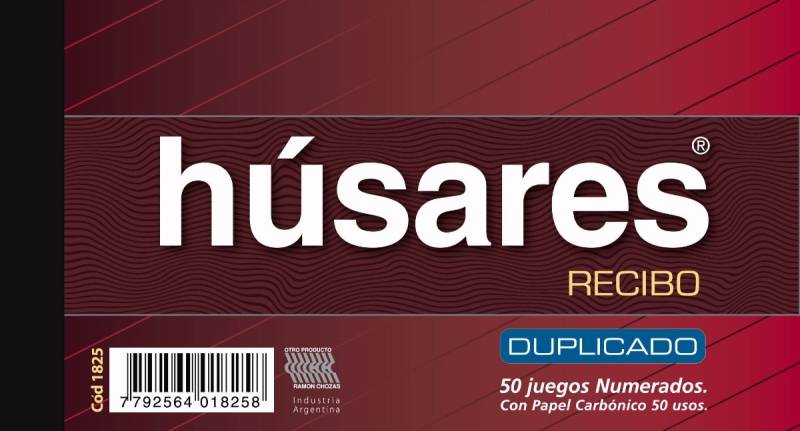 Recibi Húsares General 1825 Duplicado X 50