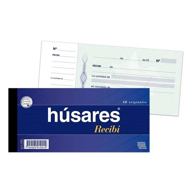 Recibi Húsares Grande 1901 Originales X 40