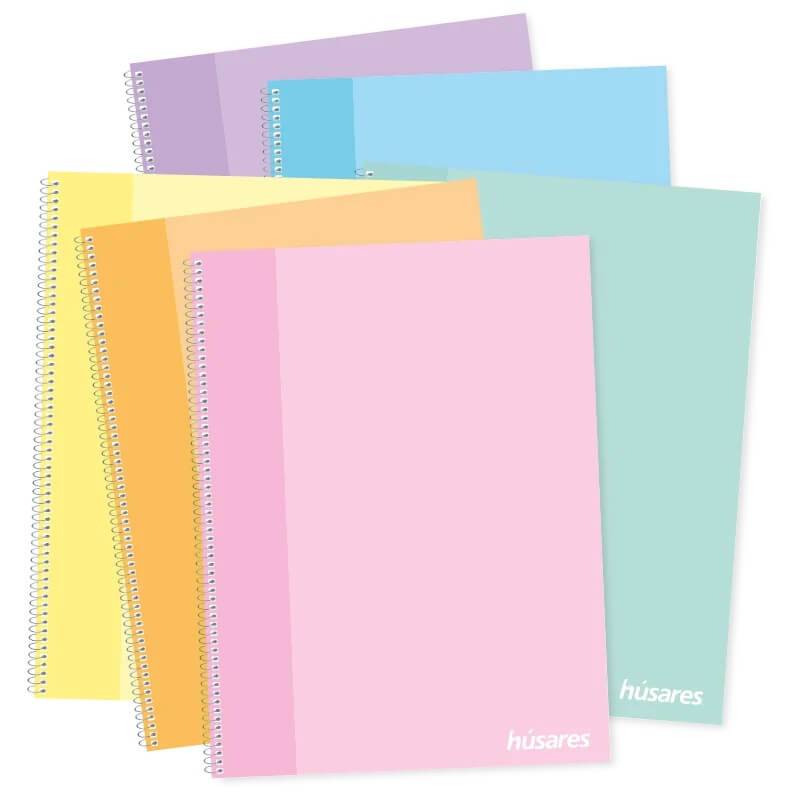Cuaderno Husares Pastel 29.7 C/Esp X 80 Hjs Cuadr 6285