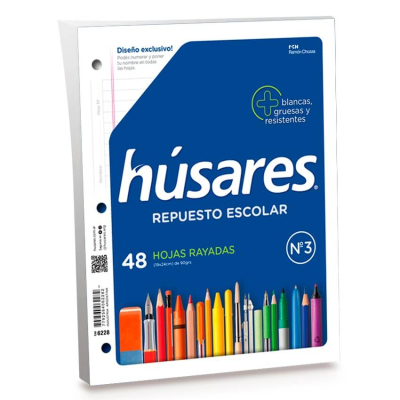 Repuesto Husares N°3 X 48 Hjs Rayado