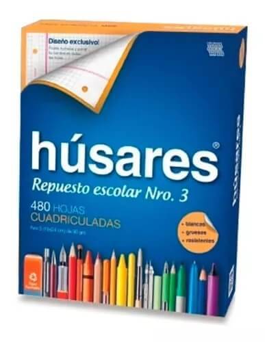 Repuesto Husares N°3 X 480 Hjs Cuadriculado