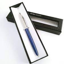 Bolígrafo Filgo Jasper Tinta Negra Retractil Azul En Estuche