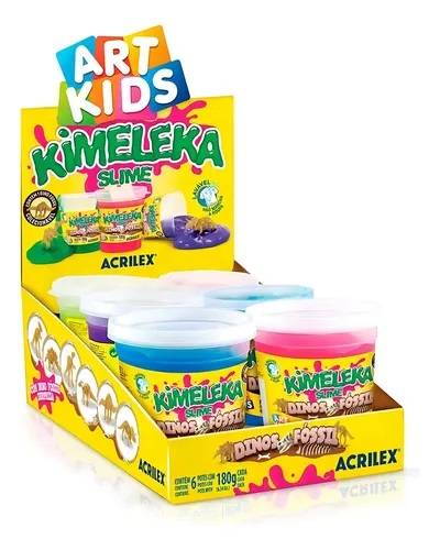 Masa Kimeleka Slime Dino Fosil Caja X 6 Unid