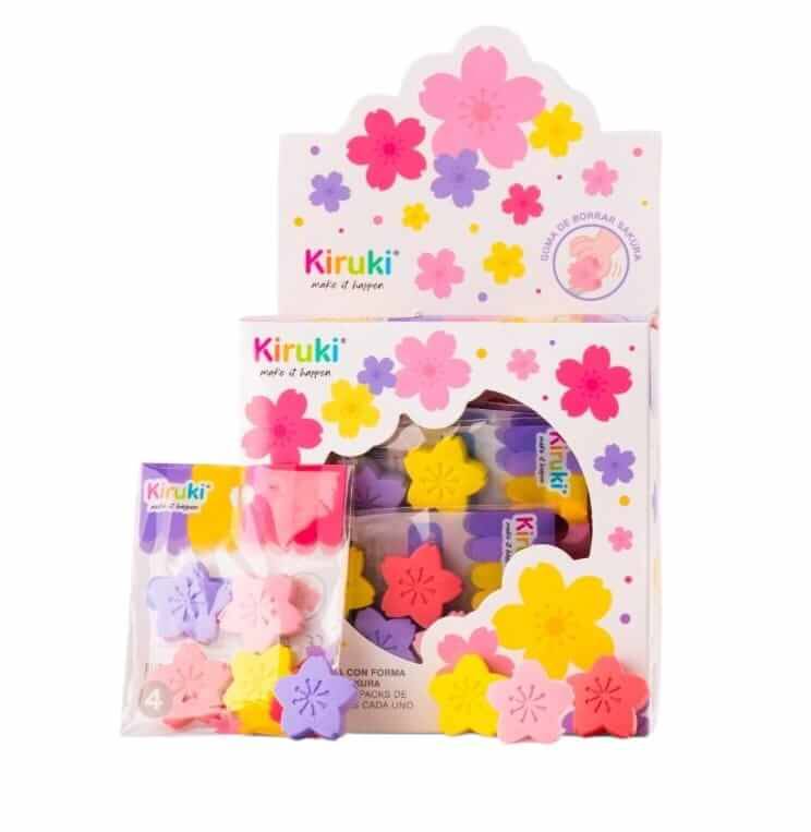 Goma De Borrar Kiruki Candy Bags Flower Caja X 36 Un