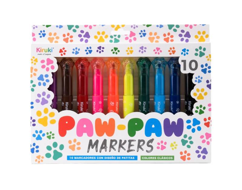 Marcadores Kiruki Pawpaw X 10 Colores