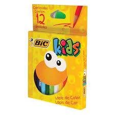 Lapices Colores Bic Kids Corto X 12