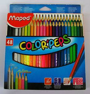 Lapices De Colores Maped Largos X 48