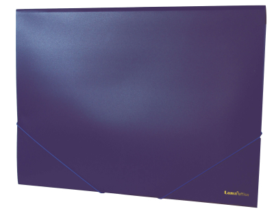 Carpeta 3 Solapas C/Elast 35X50 Plast  Lama Opaco Azul