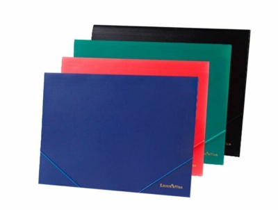 Carpeta 3 Solapas C/Elast 35X50 Plast  Lama Opaco Azul