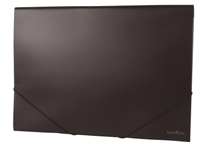 Carpeta 3 Solapas C/Elast 35X50 Plast  Lama Opaco Negro