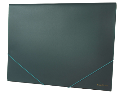 Carpeta 3 Solapas C/Elast 35X50 Plast  Lama Opaco Verde
