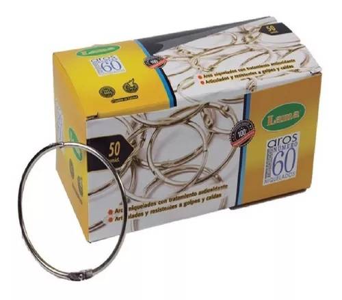 Aros P/Carpeta Lama 60Mm Caja X 50 Un