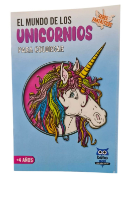 Libro Para Colorear El Mundo De Los Unicornios Lesa Editorial