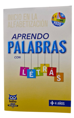 Libro De Alfabetización Aprendo Palabras Con Letras Lesa Ed