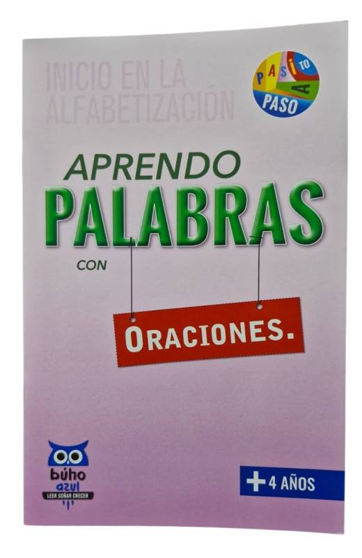 Libro De Alfabetización Aprendo Palabras Con Oraciones Lesa Ed