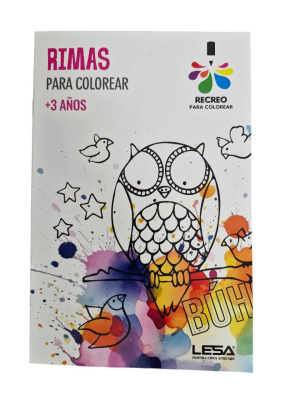 Libro Para Colorear Rimas Lesa Editorial