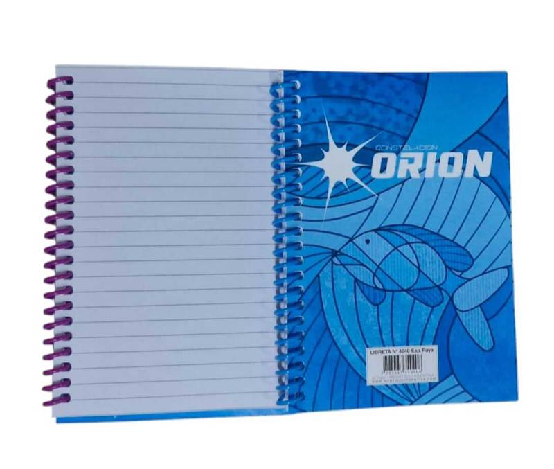 Libreta Orion C/Espiral 4040 40Hjs